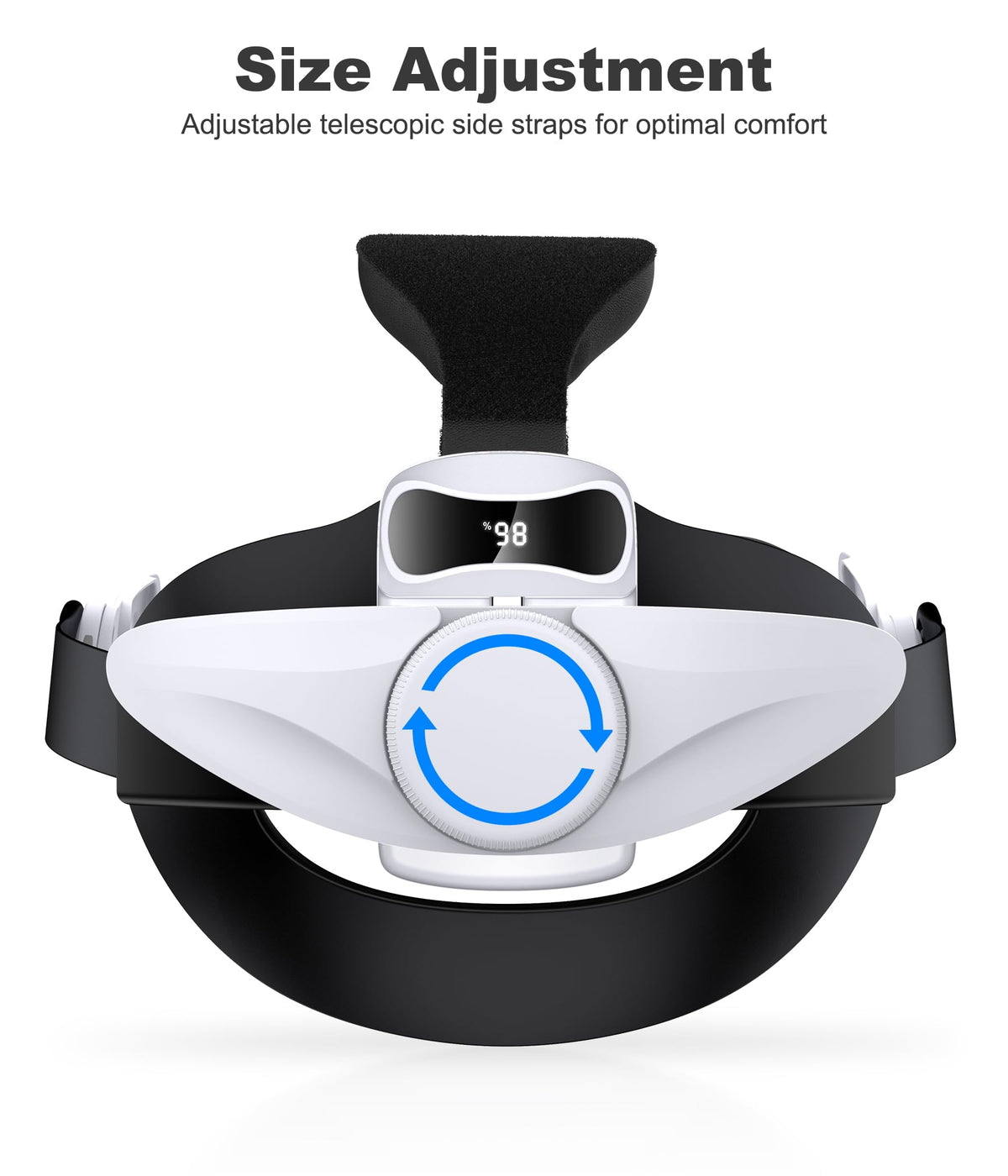 Comfort Head Strap for Meta Quest 3/3S/Meta Quest 2,VR Headset Elite Strap Replacement for Oculus Quest 3/3S/2 Accessories,Stable Elite Strap Pressure-Reduce Headstrap