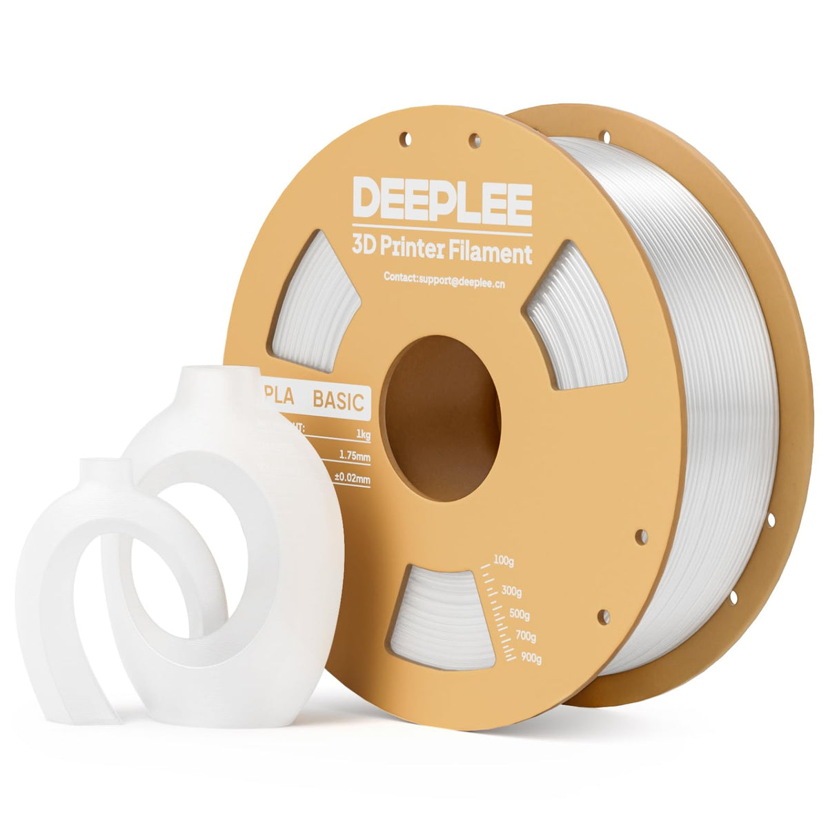 DEEPLEE PLA Filament 1.75mm, Basic 3D Filaments Beige 1kg