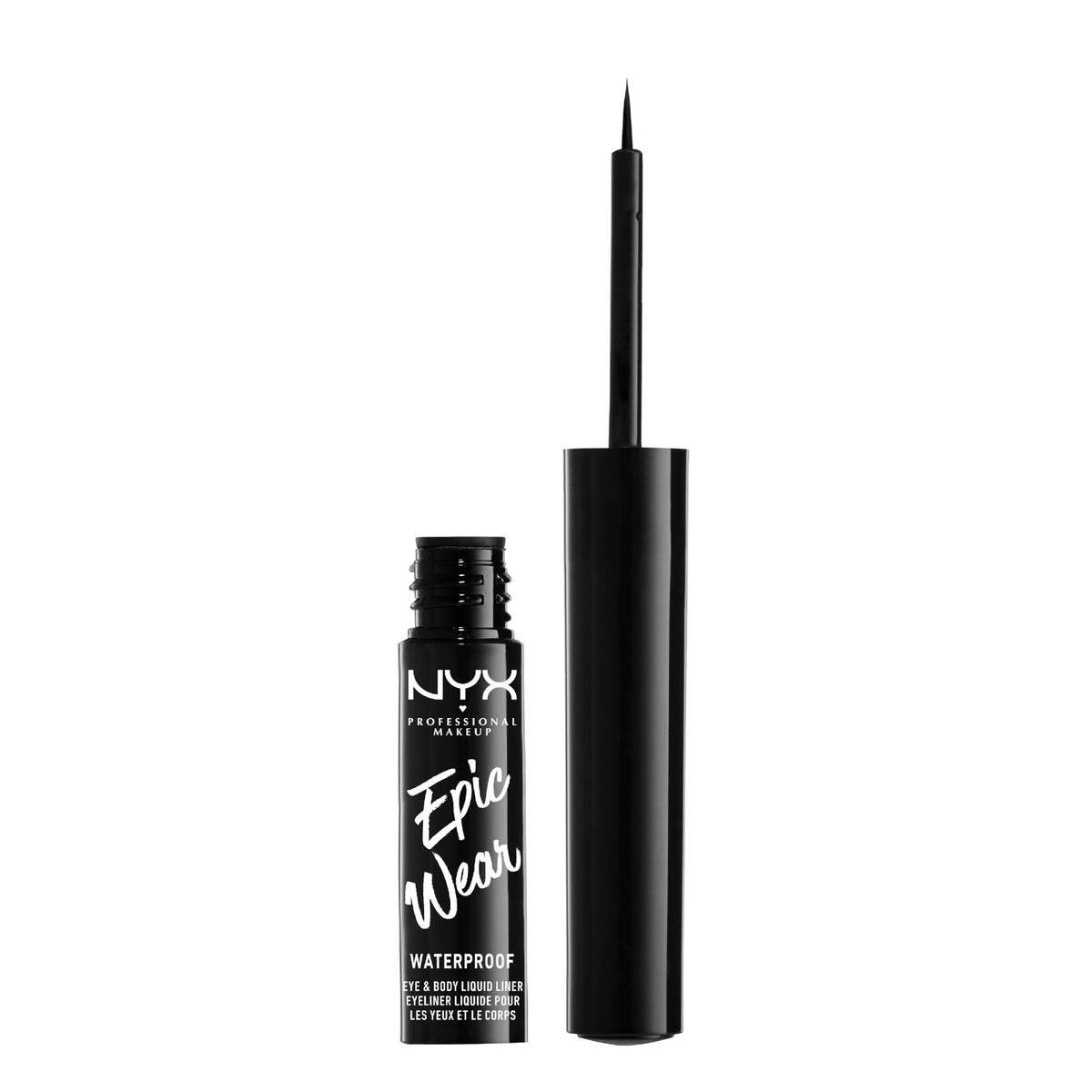 NYX Professional Makeup Eye Liner, Epic Ink Waterproof Liner, Black