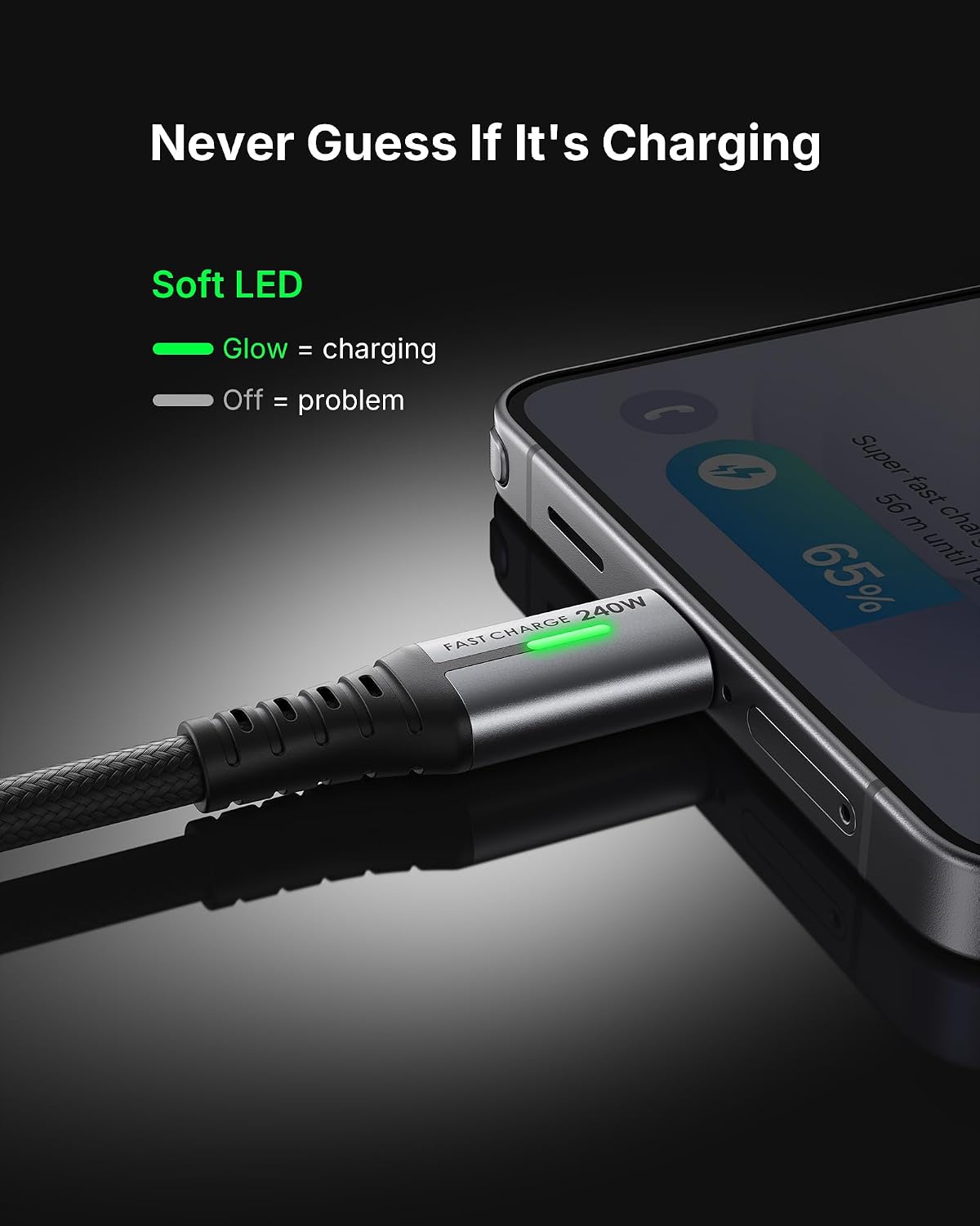 INIU 240W USB C to USB C Charger Cable, [2-Pack 2m] PD Type C Charge Cable