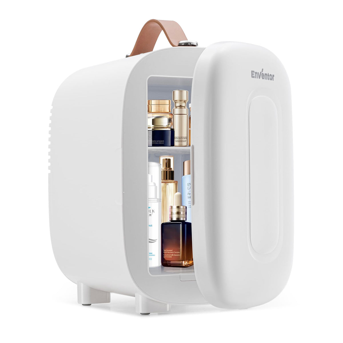 Enventor Mini Fridge 4 Litre/ 6 Can, Portable Cooler and Warmer, AC+12V DC