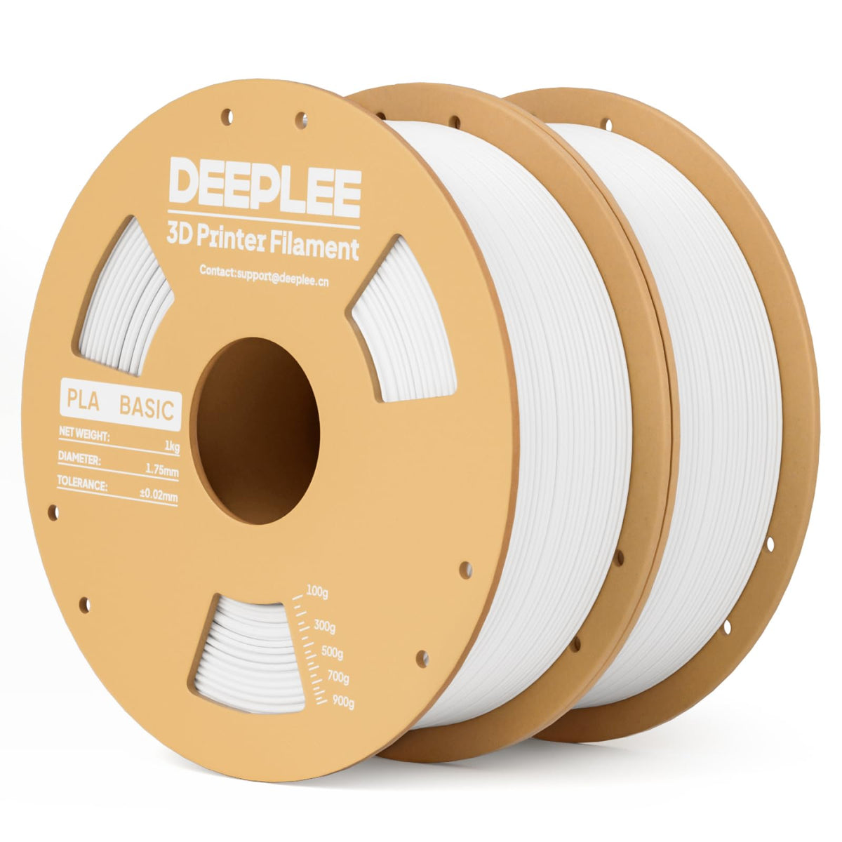 DEEPLEE PLA Filament 1.75mm, Basic 3D Filaments Beige 1kg