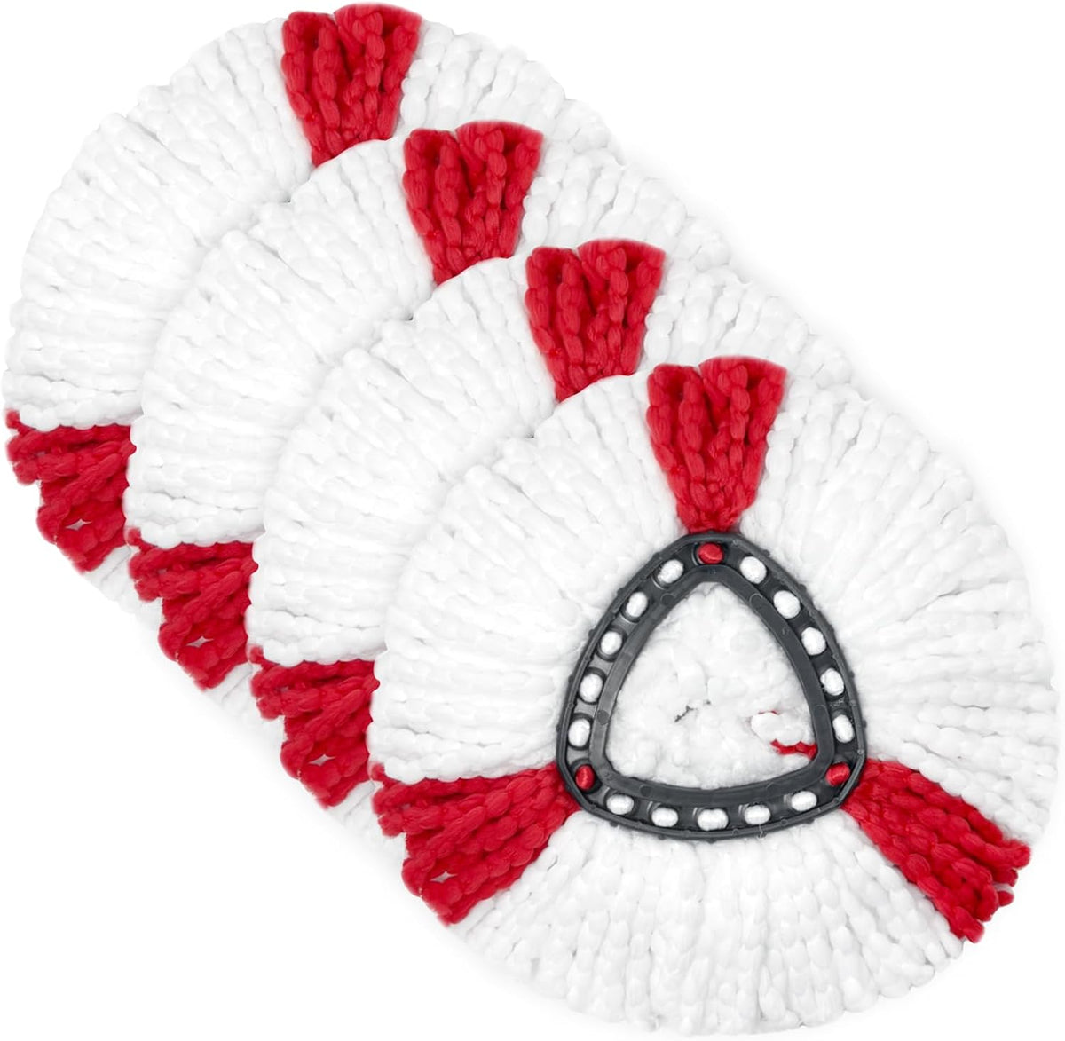 SUPERFA 4 Pack Mop Heads Compatible with Vileda 2-in-1 Turbo Mop