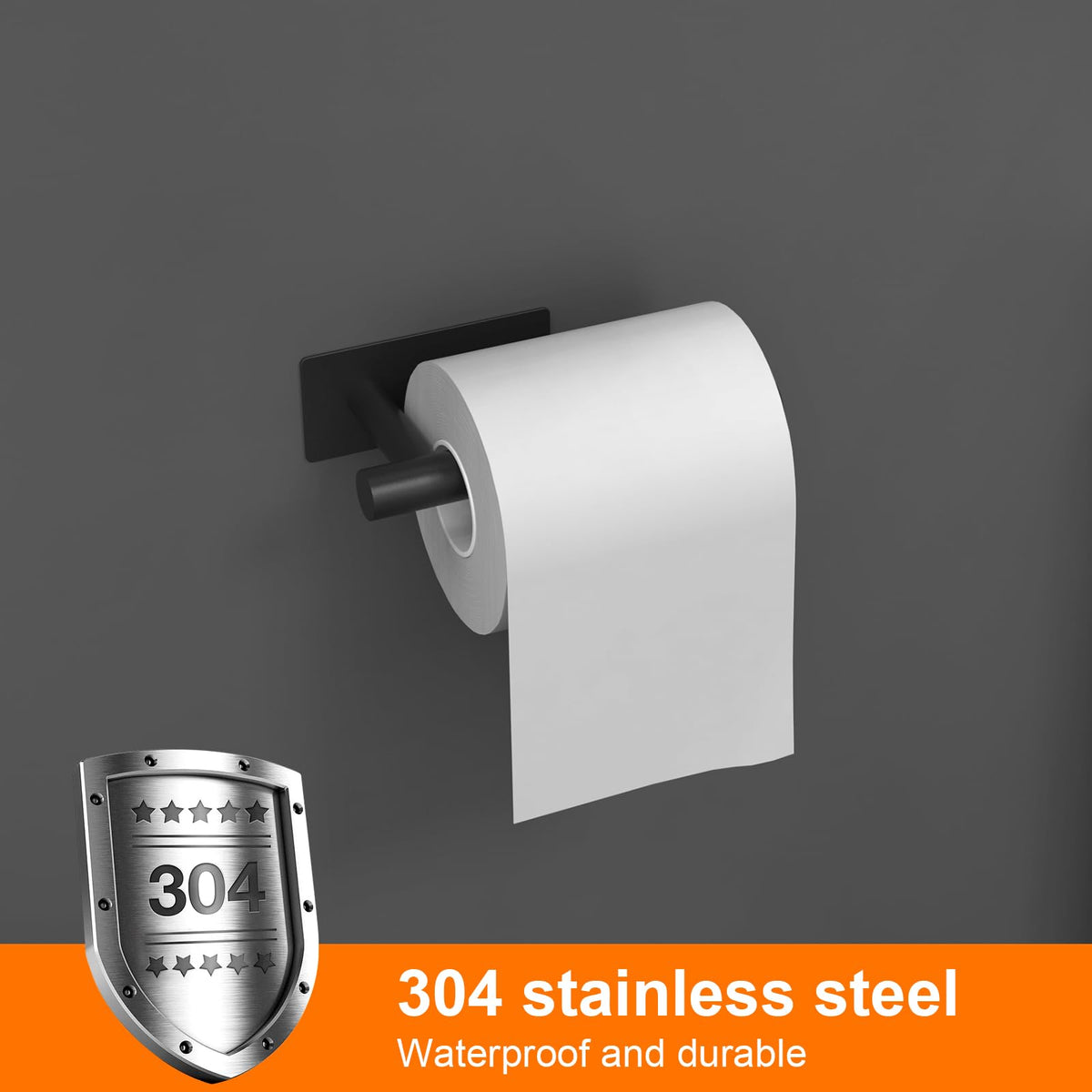 Ibergrif Silver Chrome Wall Mounted Toilet Roll Holder