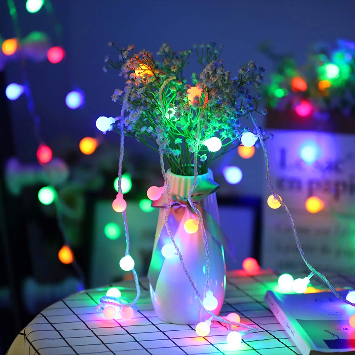 Fulighture Fairy Lights Battery Operated: 5m 16ft 40LED Snowflake