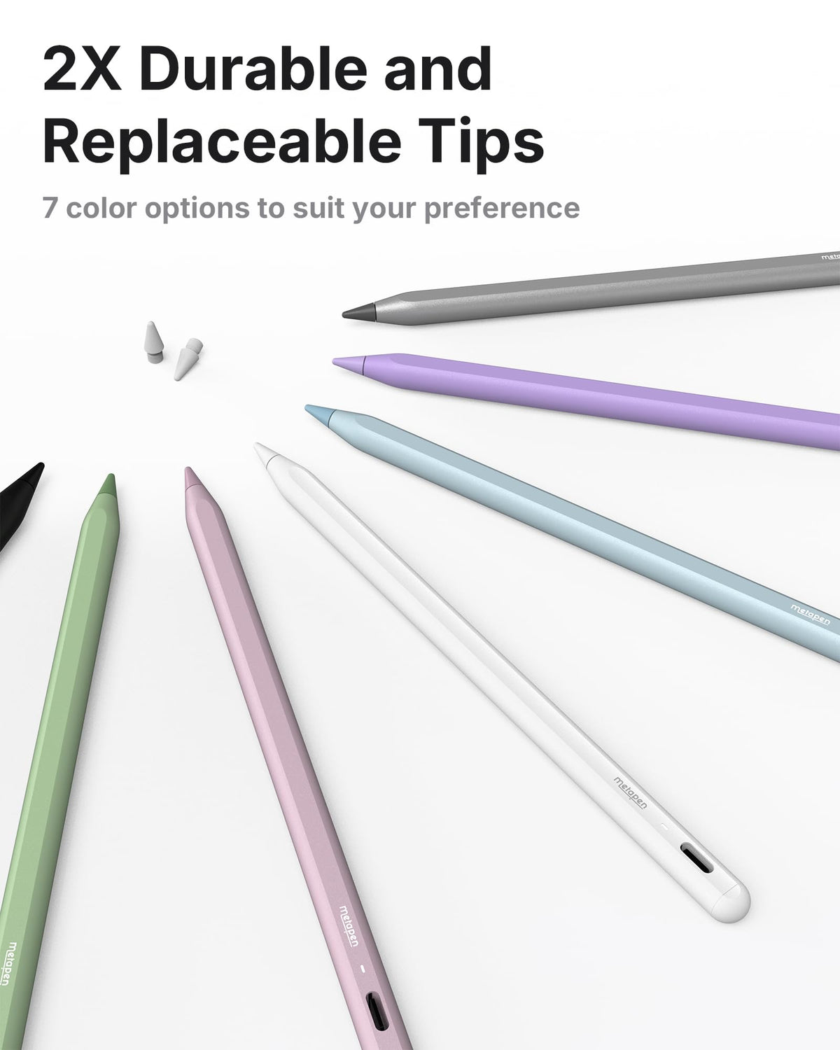 Metapen Pencil A8 for iPad 2018-2026, (2X Faster Charge), Pixel Precision