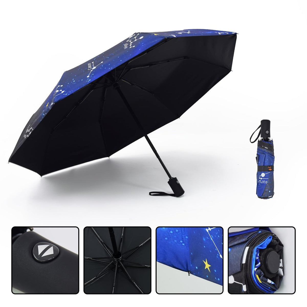 SY COMPACT Travel Umbrella Windproof Automatic Unbreakable UV Protection