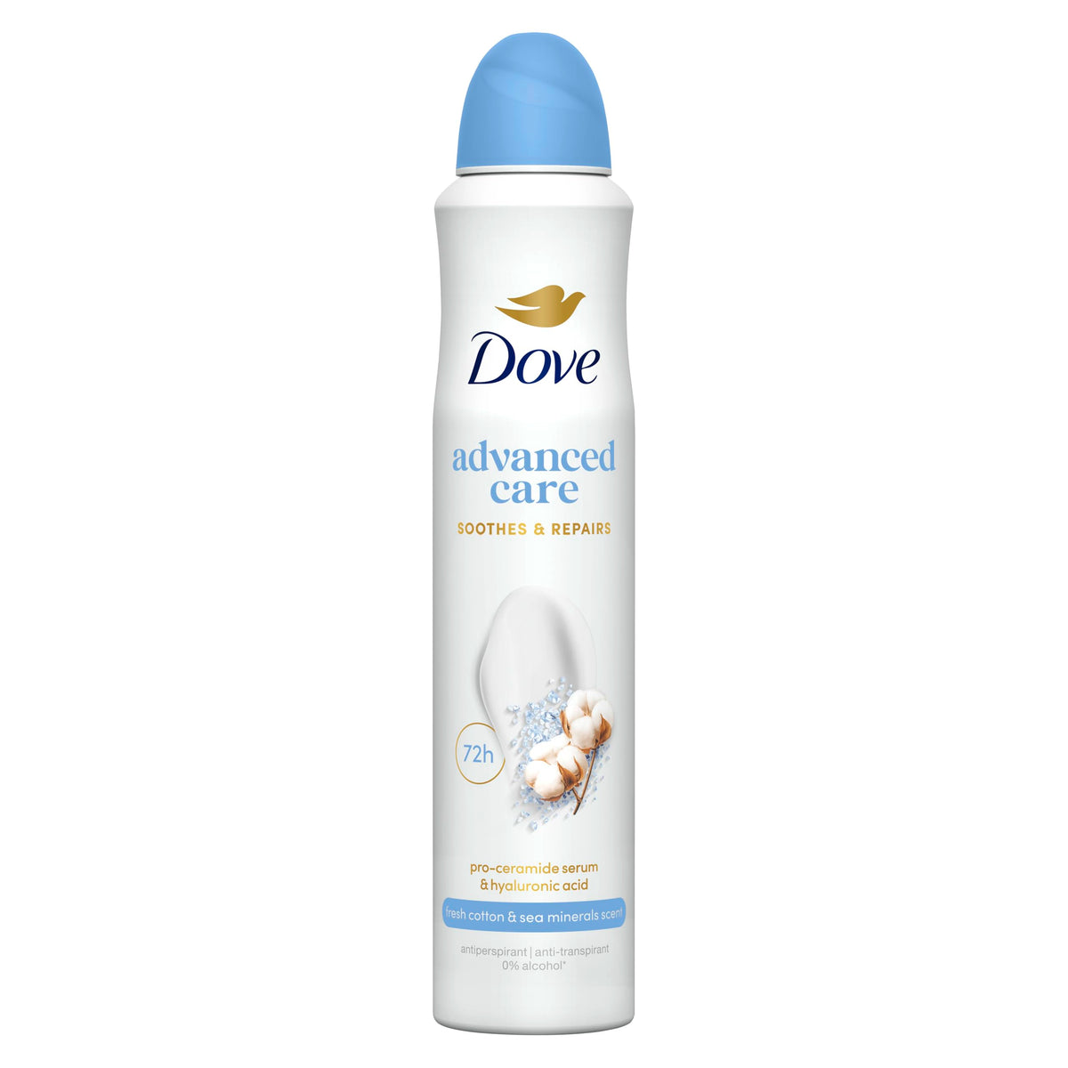 Dove Advanced Care Original Anti-perspirant Deodorant Spray with Triple Moisturising technology aerosol for 72 hours of protection 100 ml