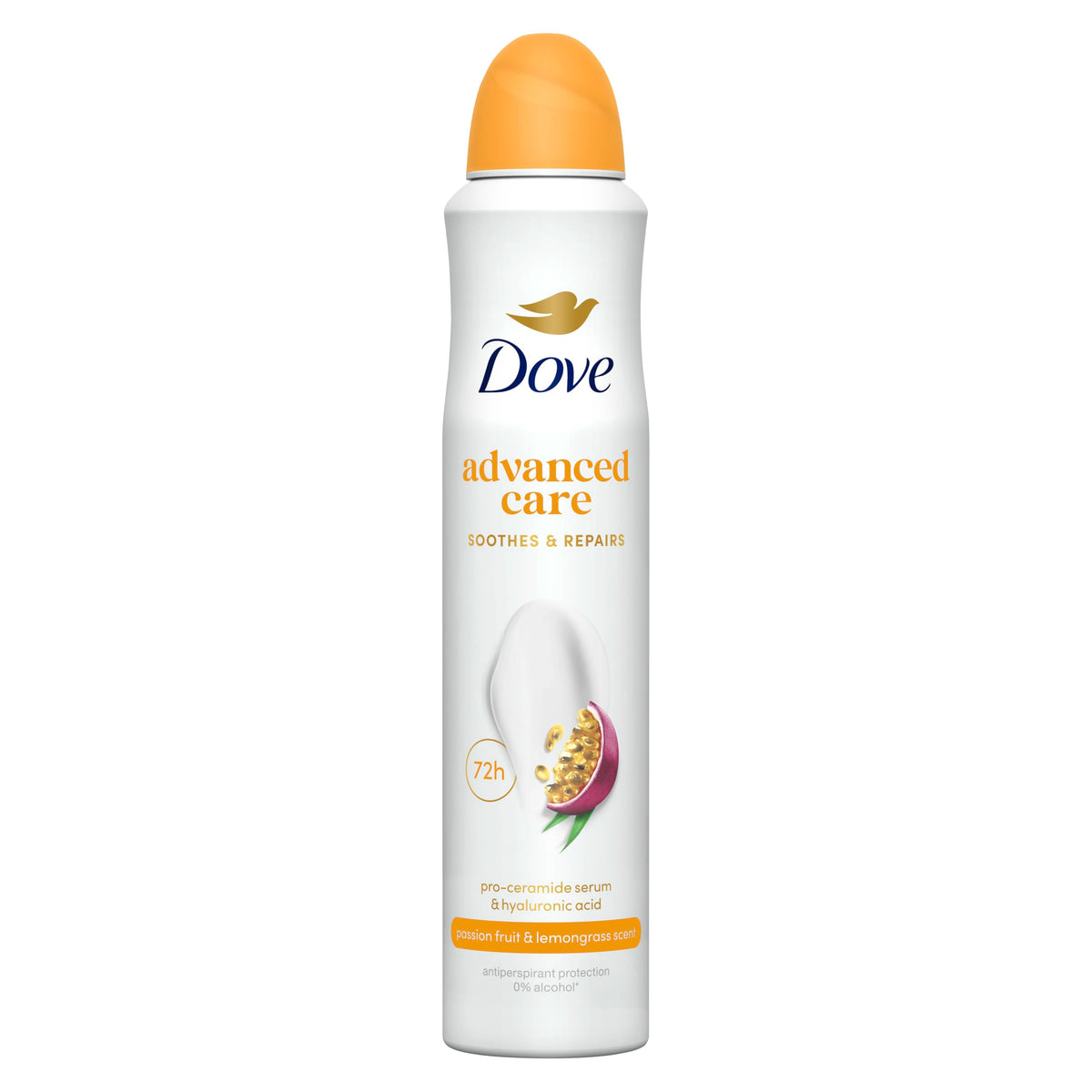 Dove Advanced Care Original Anti-Perspirant Aerosol Women's Deodorant Spray with Pro-Ceramide technology for 72 hour protection against sweat and odour 200 ml