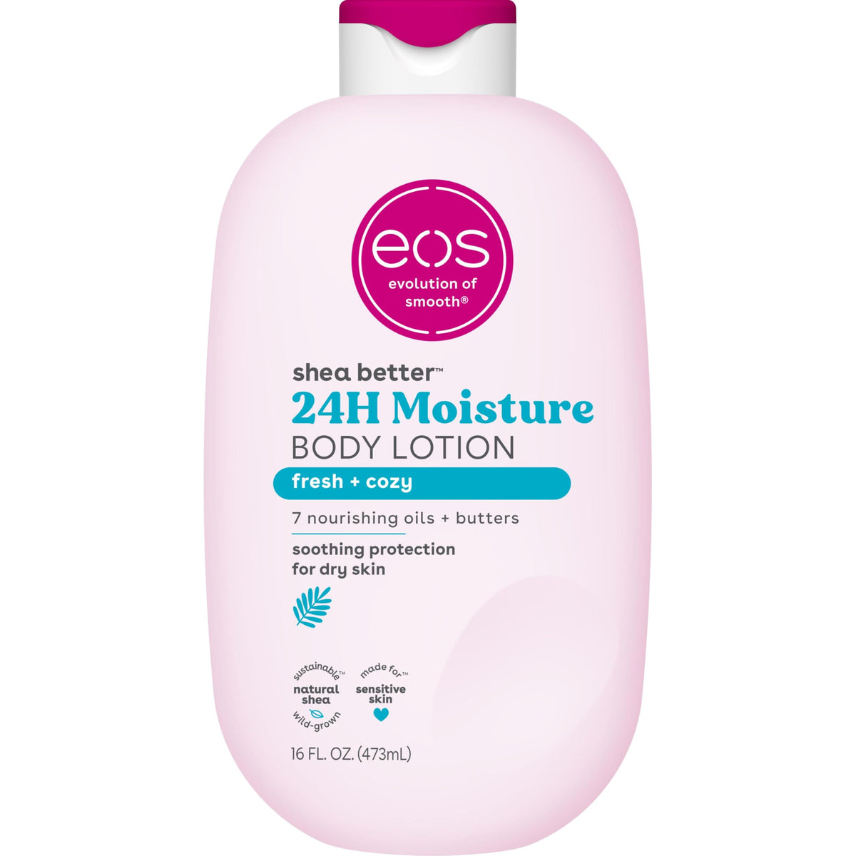 eos vanilla cashmere body lotion shea better 24hr moisture - 16 oz/473 ml