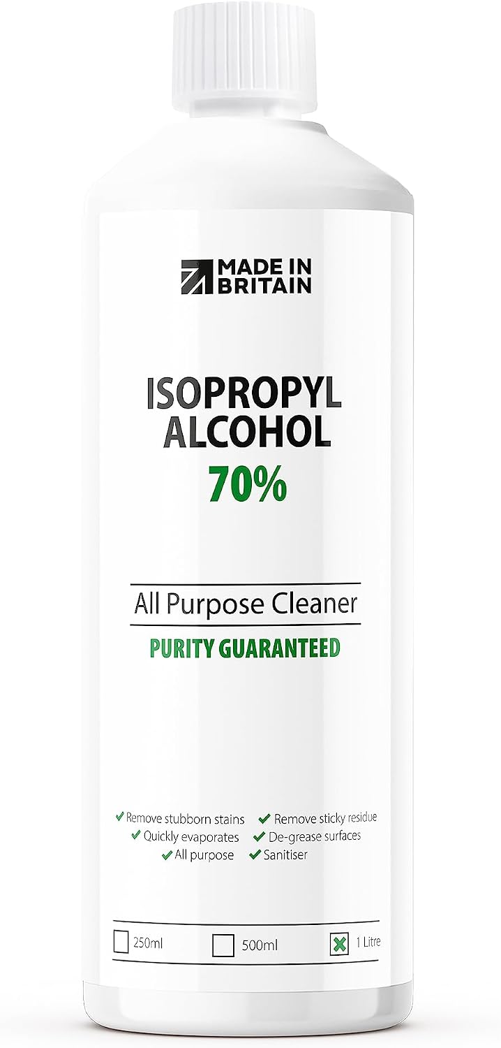 ChemLab - 70% Isopropanol Isopropyl All-Purpose Rubbing Alcohol | Disinfectant, Household Cleaner and Degreaser - Suitable for Electronics, Glass, Removing Grease and Glue 1 Litre