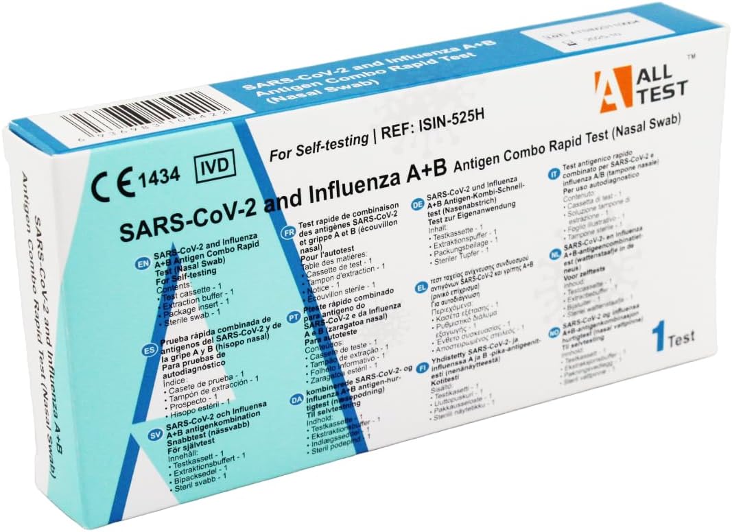SARS-CoV-2 and Influenza A+B Antigen Combo Rapid Test (Nasal Swab)