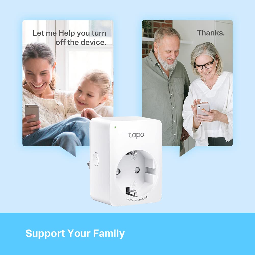 Tapo P100 2-Pack Smart Plug, Wi-Fi, App Remote Control, Voice Control with Alexa & Google, Away Mode, Scheduling & Timer, Device Sharing, Easy Set Up, Multiple Safety Guarantees