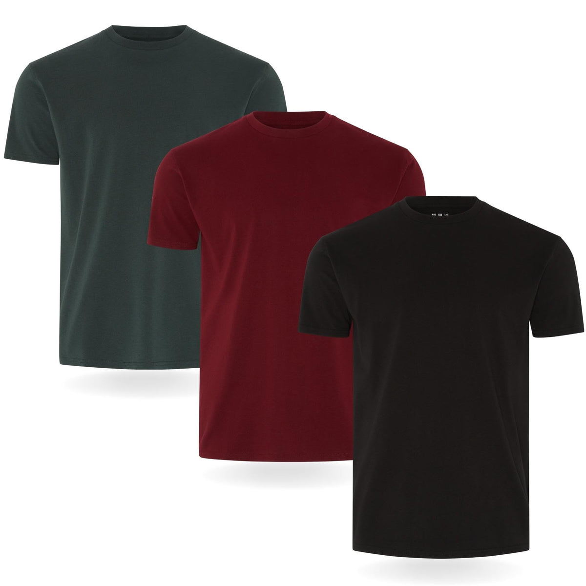 FM London 3/5 Pack Mens T Shirt, Premium Weight, 100% Cotton & Super Soft