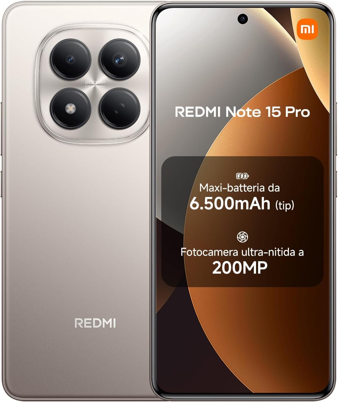 XIAOMI Redmi Note 15 5G, Smartphone 8+256 GB, Ultra-slim Design, IP65 Water Resistance, 108MP Super-clear Camera, 6.77" FHD+ Display, Glacier Blue, Warranty 2 years, Charger Not Included | 120Hz, 25098RA98G