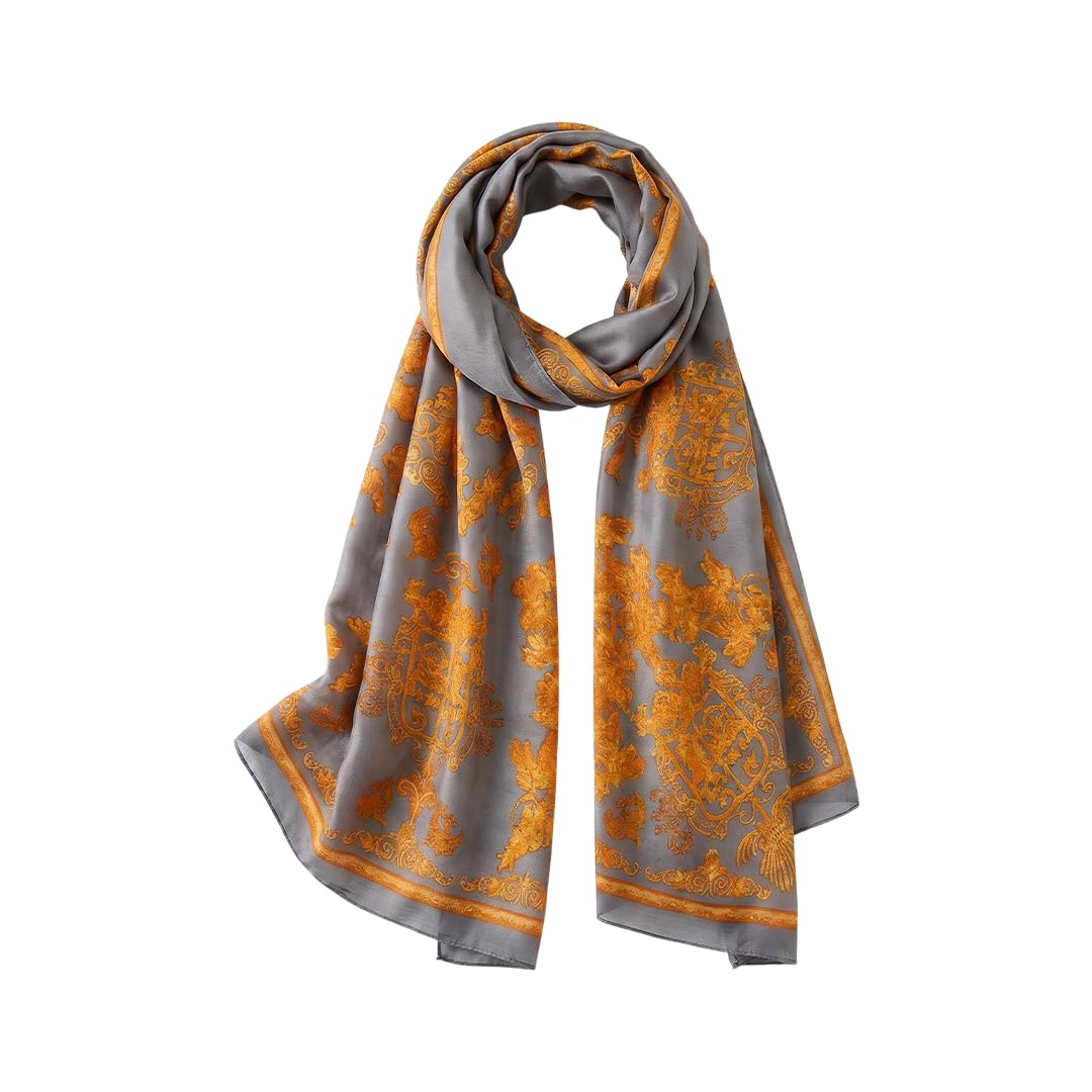 Trillion London® Silk Shawl Birthday Gifts for Women - Designer Silk Scarf