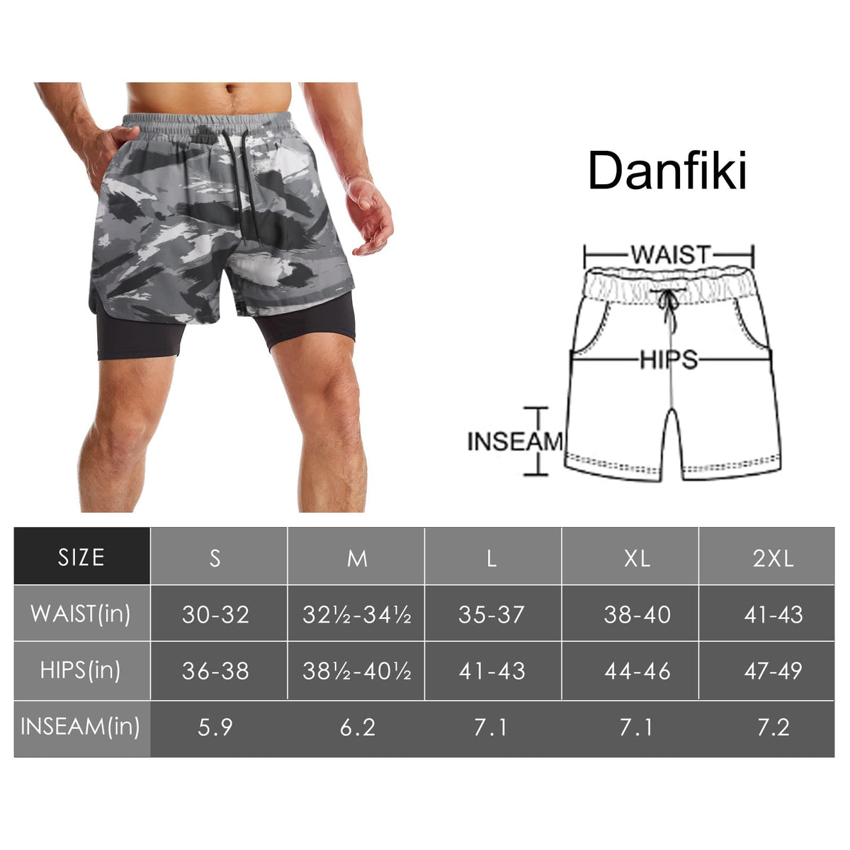 Mens Running Shorts Men's Gym Sports Short 2 in 1 with Phone Pocket Lightweight Quick Drying