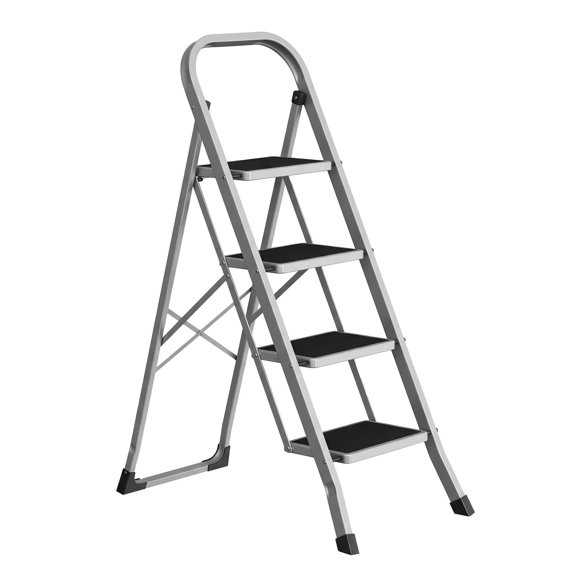SONGMICS 2-Step Ladder, Folding Step Ladder, Safety, Holds up to 150KG