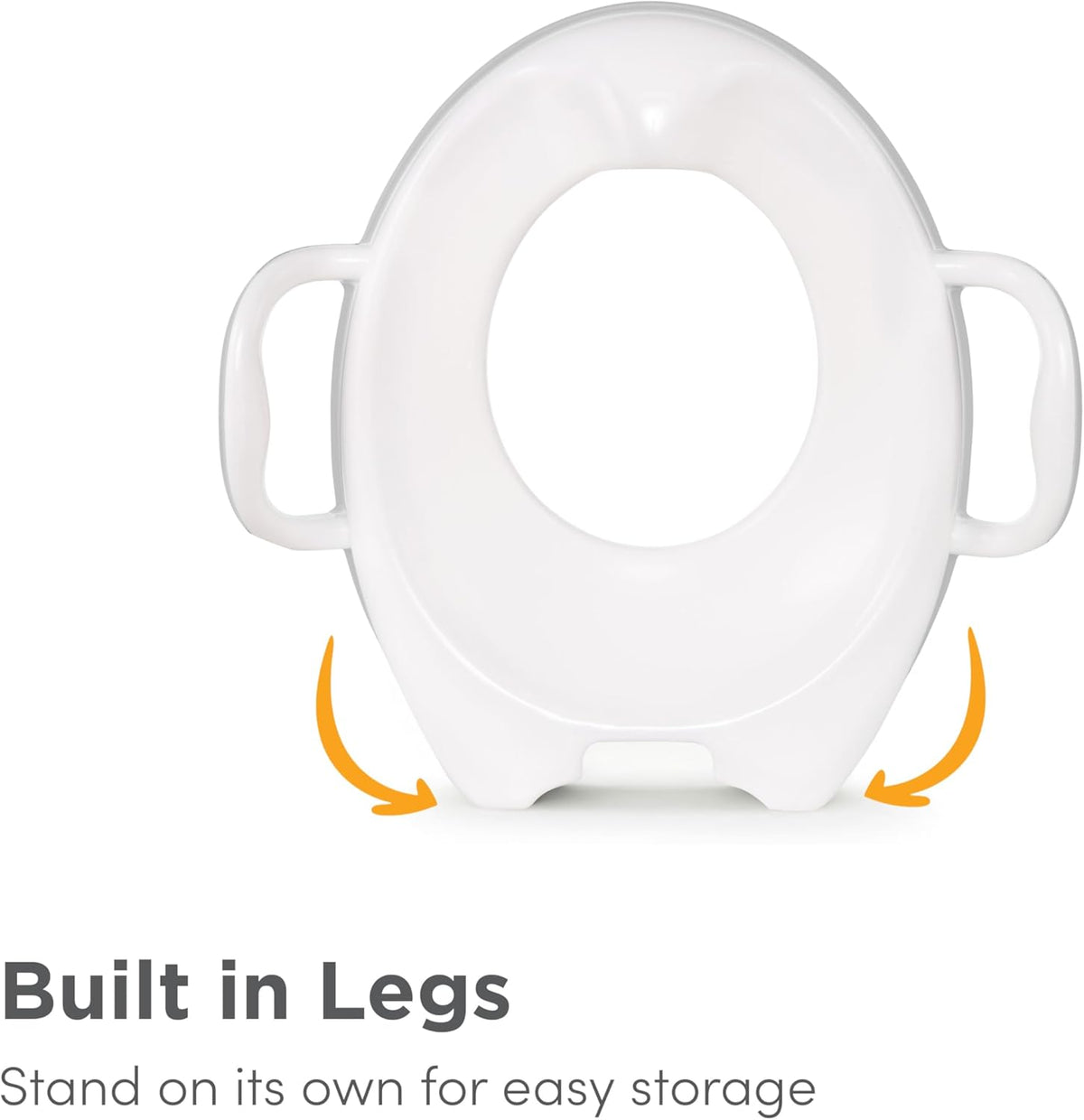 Munchkin Sturdy Potty Seat | Potty Training Toilet Seat with Handles and Legs | Ideal for Toddler and Children | Grey