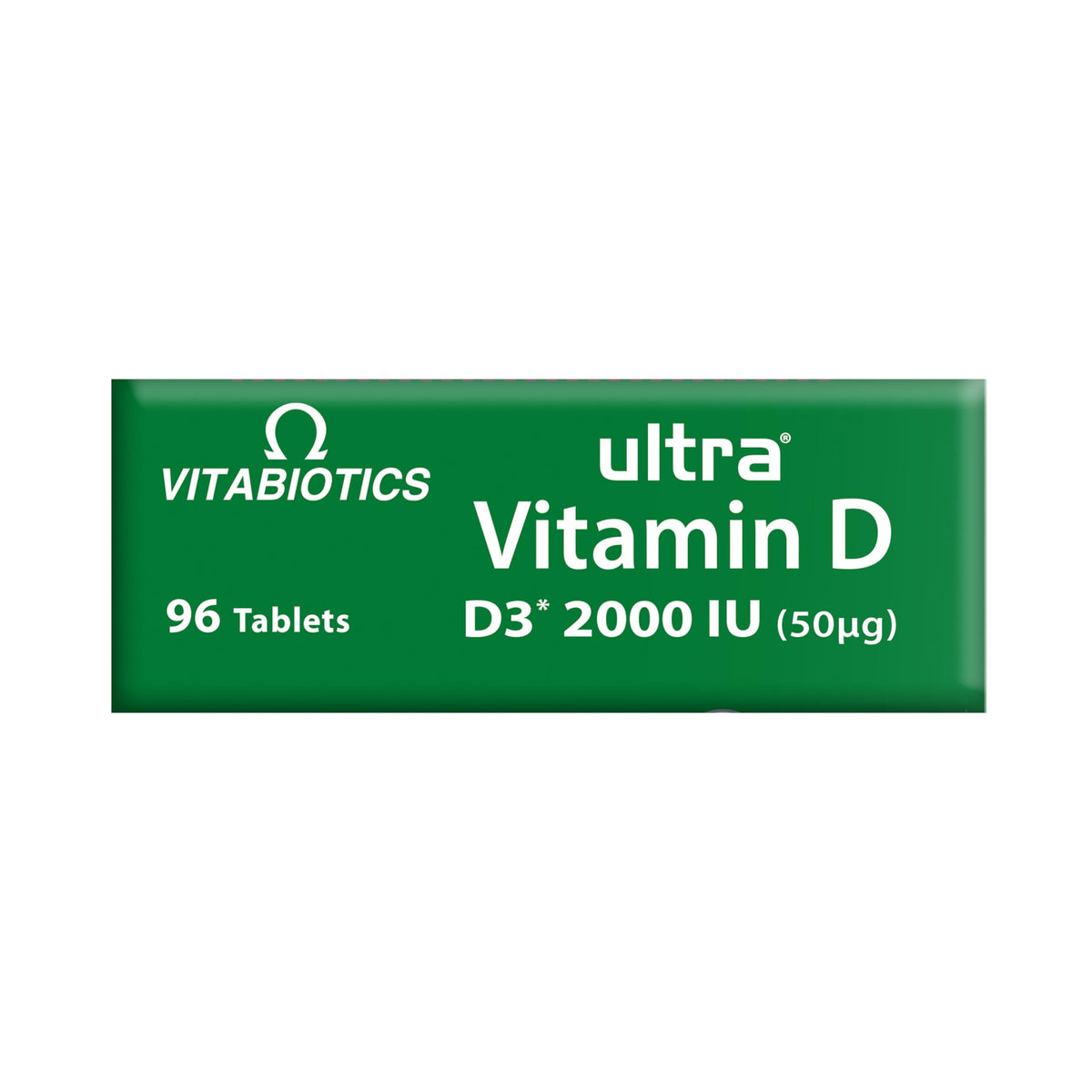 Vitabiotics Ultra Vitamin D3 1000IU, Vitamin D3 Tablets, 96 Tablets