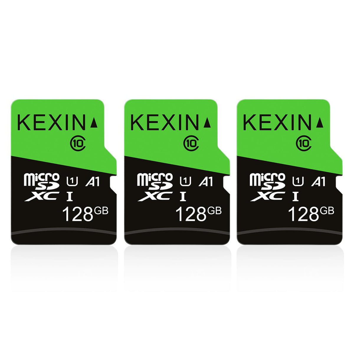 KEXIN Micro SD Card 32GB 3 Pack MicroSDHC Memory Card Class 10 High Speed Card Micro SD 32 GB UHS-I TF Card, C10, U1, SD Adapter Include