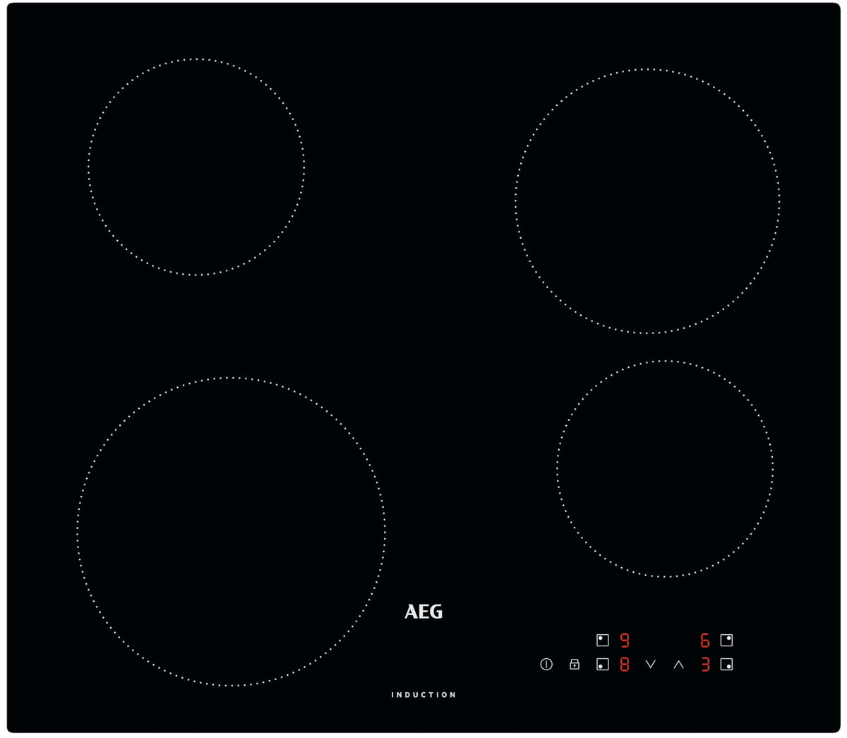 AEG Induction Hob IKB64401FB, 59 cm, 4 Zones