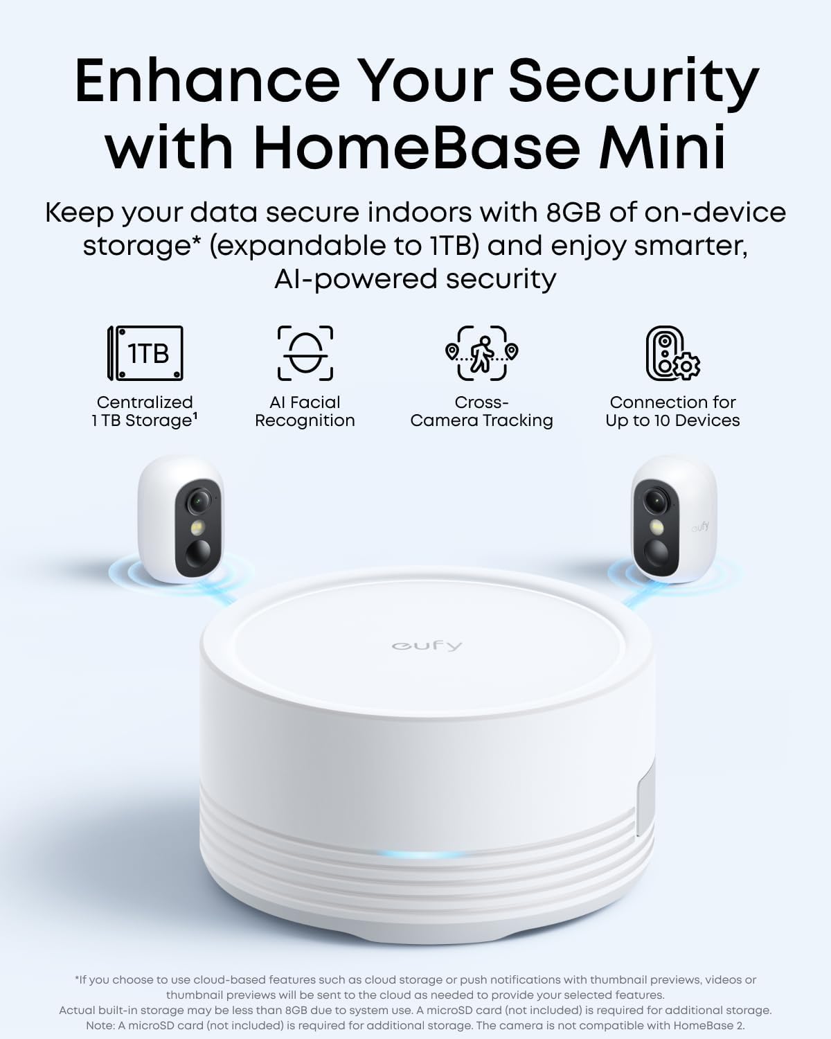 eufy Security Camera Outdoor Wireless,eufyCam C35 2 Pack with HomeBase Mini