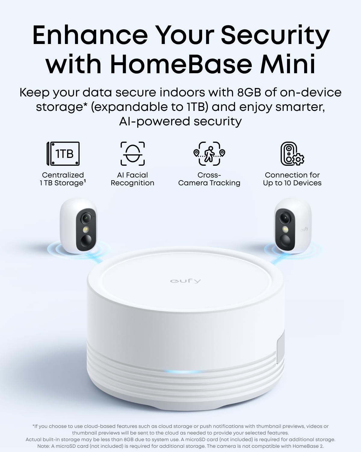 eufy Security Camera Outdoor Wireless,eufyCam C35 2 Pack with HomeBase Mini