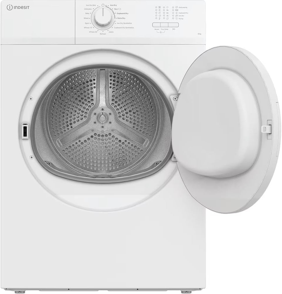 INDESIT CYDA81WWGLUK 8kg Air Vented Tumble Dryer - White
