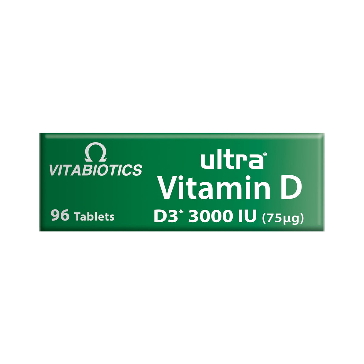 Vitabiotics Ultra Vitamin D3 1000IU, Vitamin D3 Tablets, 96 Tablets