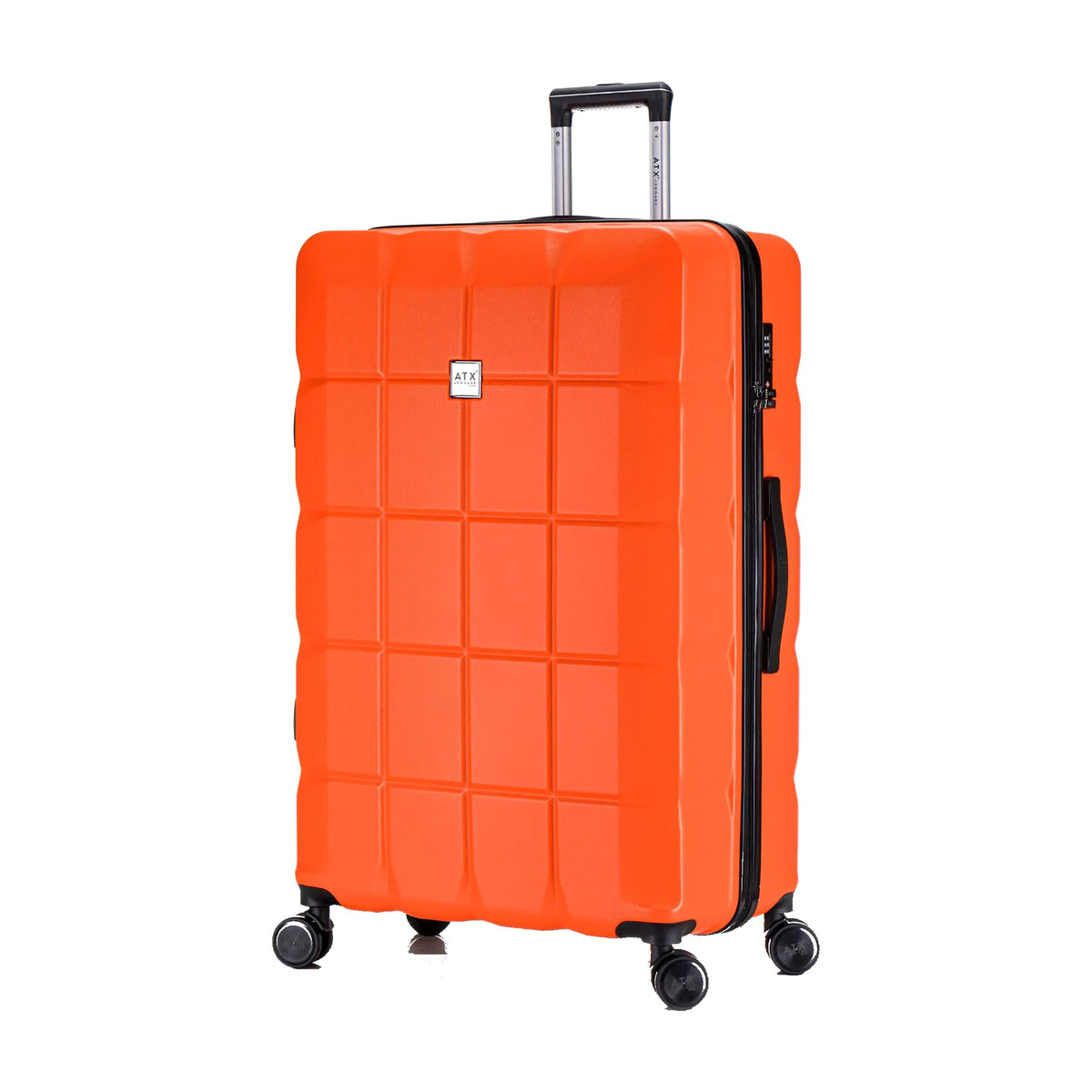 ATX 28 Inch Suitcase Large 110L – Lightweight Hard Shell Checked Luggage, 4 Wheels, TSA Lock, 30KG Capacity, Black