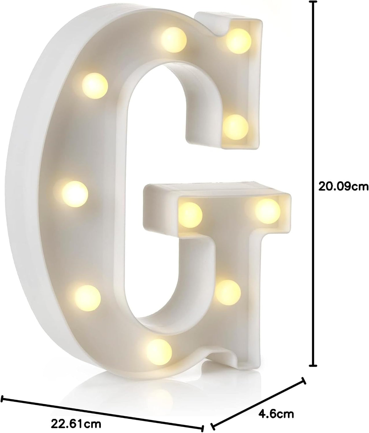 Auraglow LED Light Up Letter C Sign, Battery Powered Party Decoration