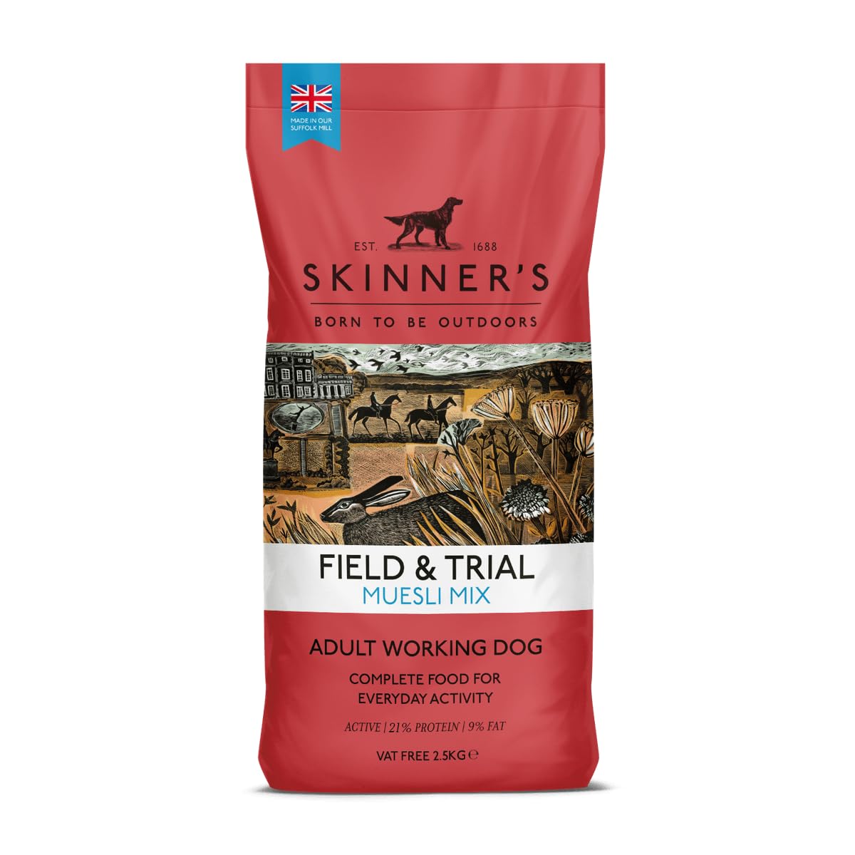 Skinner’s Field & Trial Muesli Mix – Complete Dry Adult Dog Food, For Fussy Eaters, Mixed Kibble for Variety, 15kg