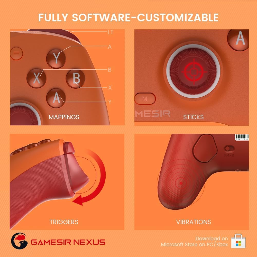GameSir G7 SE Wired Controller for Xbox Series X|S, Xbox One & Windows 10/11, Plug and Play Gaming Gamepad with Hall Effect Joysticks/Hall Trigger, 3.5mm Audio Jack
