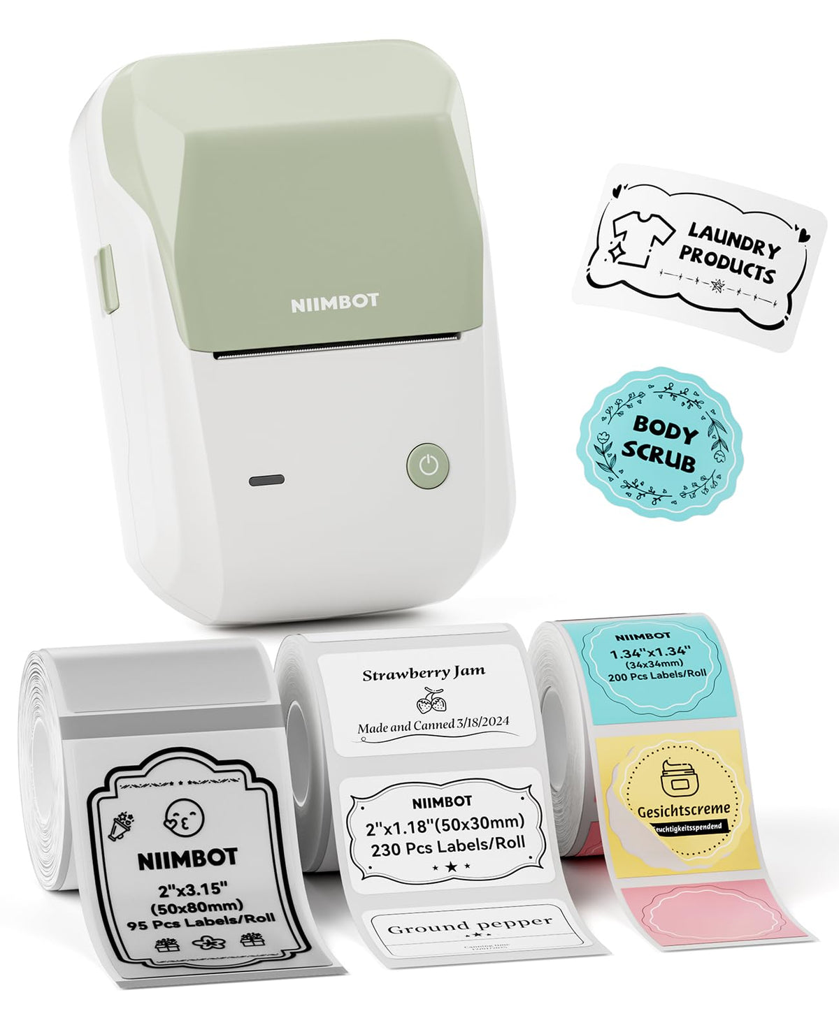 NIIMBOT B1 Label Maker Machine, 2 Inch Bluetooth Sticker Printer