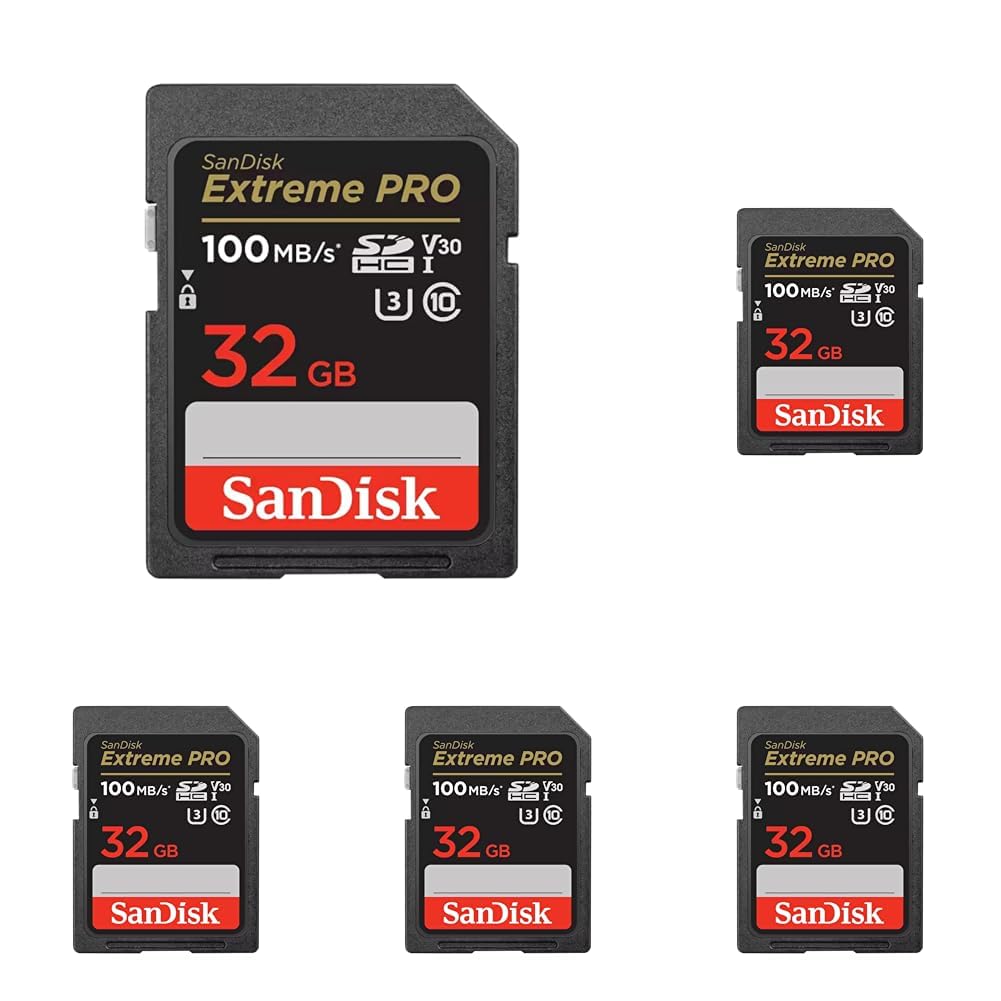 SanDisk 128GB Extreme PRO SDXC card, SD Card, V30 Memory Card, 4K UHD, up to 200 MB/s, SanDisk QuickFlow Technology, RescuePro Deluxe Data Recovery Software, UHS-I, Class 10, U3, V30