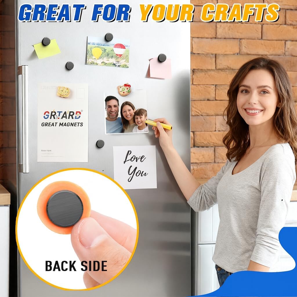 Grtard Ceramic Magnets For Crafts,45 Pack, 18 mm x 3 mm