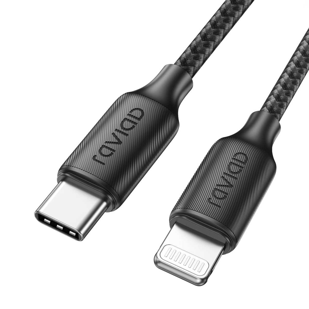 RAVIAD USB C to Lightning Cable 1M [MFi Certified]iPhone Fast Charger Cable