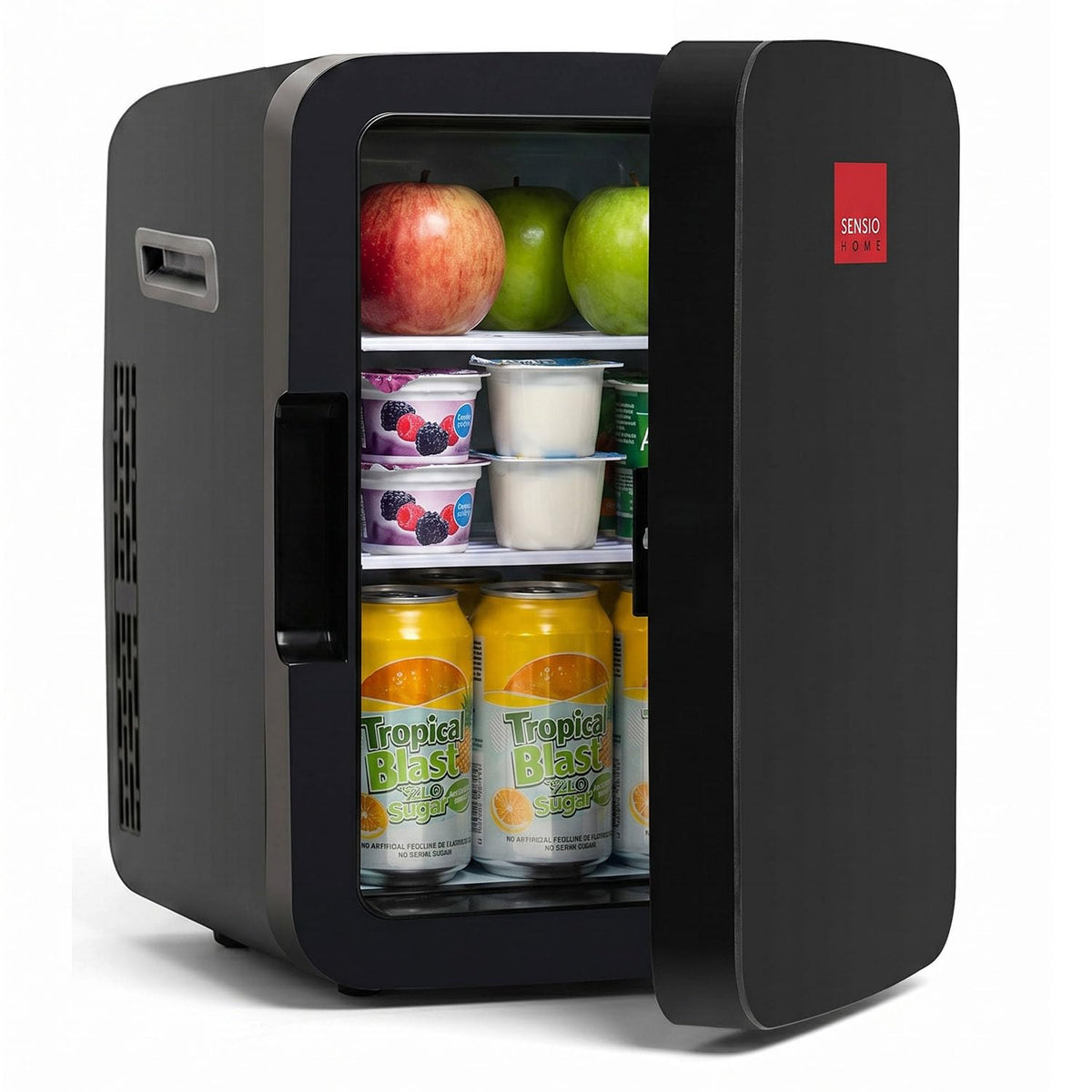 SENSIOHOME 10L Mini Fridge Cooler & Warmer - Sleek Small Fridge for Drinks, Skincare, Makeup, Medicine & Snack Chiller - AC DC 12V Car Refrigerator for Travel, Gamer, Office, Dorm & Camping