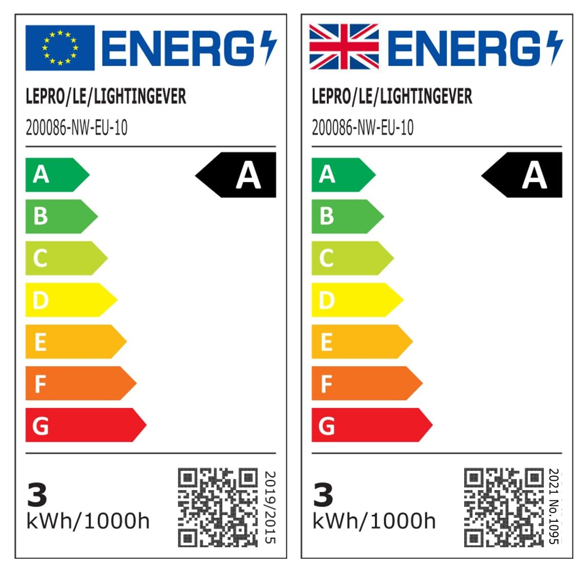 Lepro GU10 LED Bulbs A Rated, Cool White 6500K, 590LM,3.3W (50W Equivalent)
