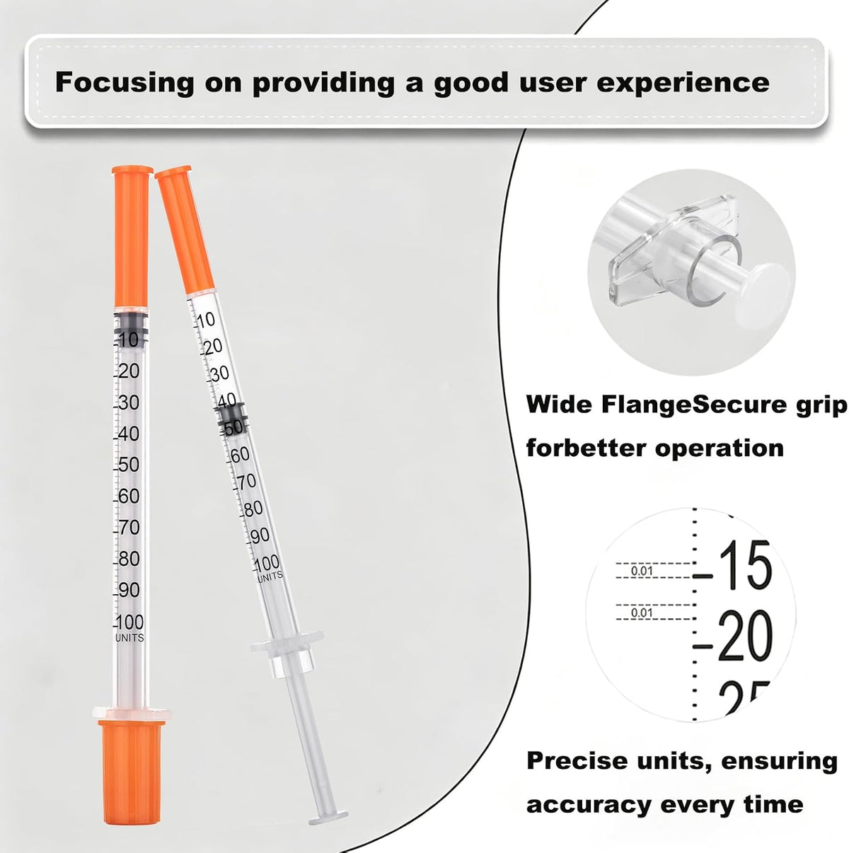 20 Pack 1 mL Precision Plastic Measuring and Dispensing Tools, 29G 8 mm, Individually Packaged, Multipurpose Liquid Transfer and Measurement