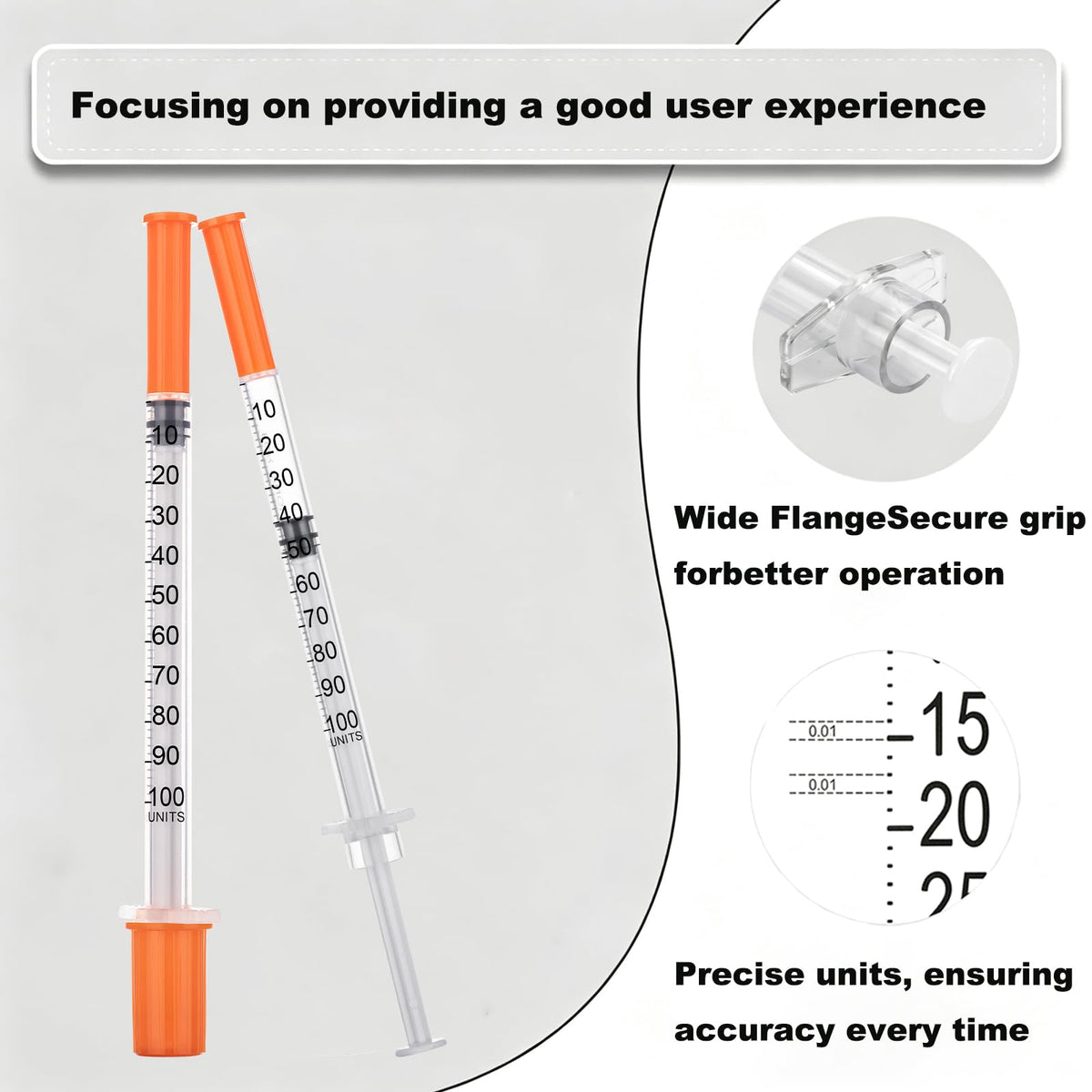 20 Pack 1 mL Precision Plastic Measuring and Dispensing Tools, 29G 8 mm, Individually Packaged, Multipurpose Liquid Transfer and Measurement