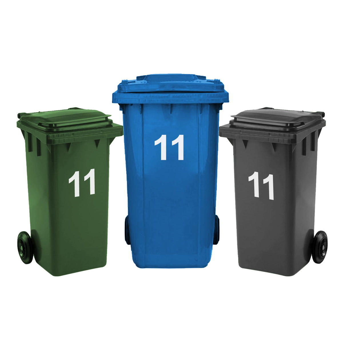 3 Pack Bin Numbers for Wheelie Bins 0-99/A-D | Large Number Stickers (45)