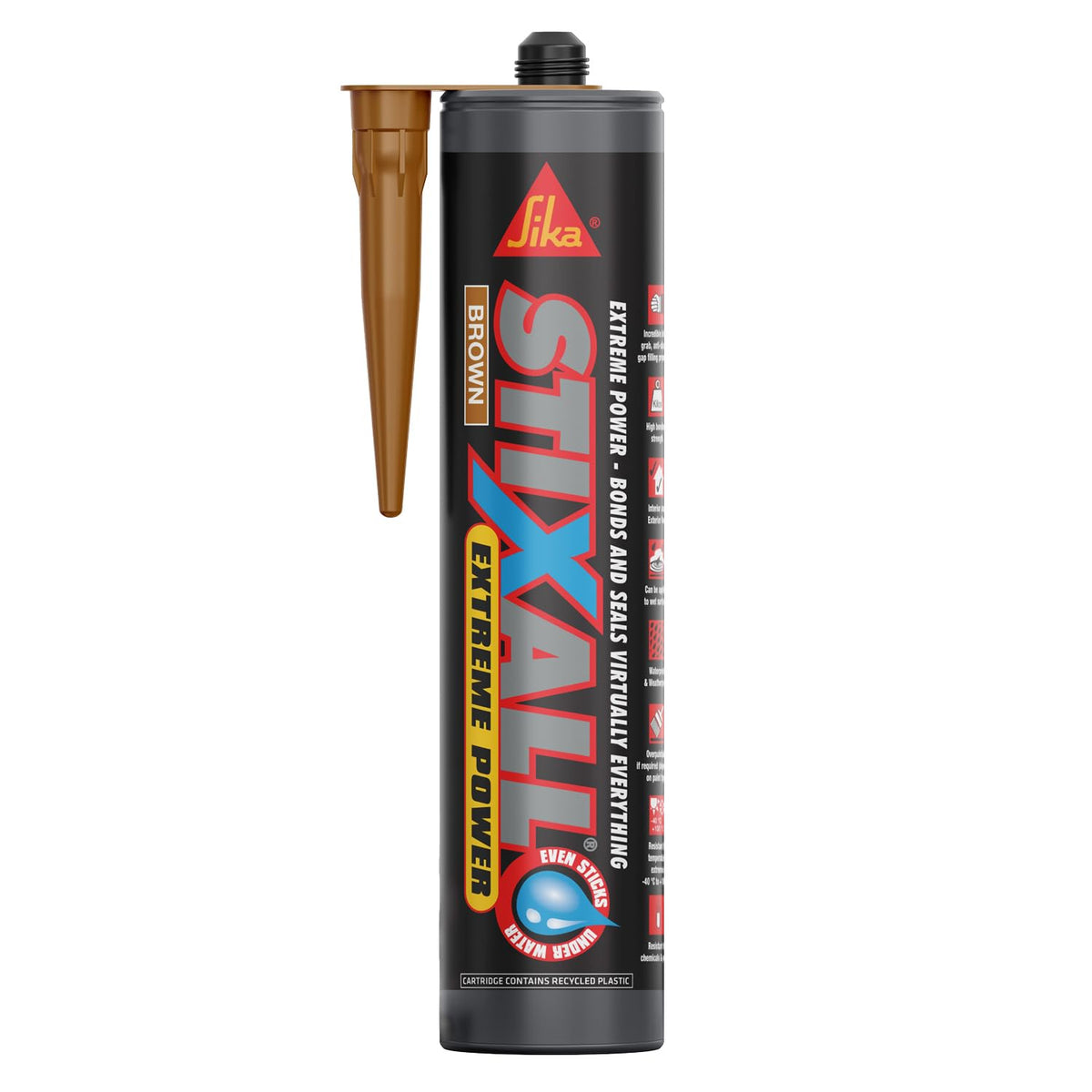 Sika Stixall Extreme Power Sealant And Adhesive, Black, 290ml