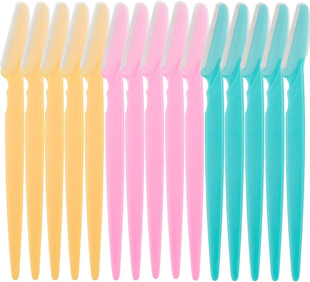 30 Pcs Eyebrow Razors Facial Hair Remover Shaver Trimmer Shaper, Exfoliating Dermaplaning Tool for Women and Men