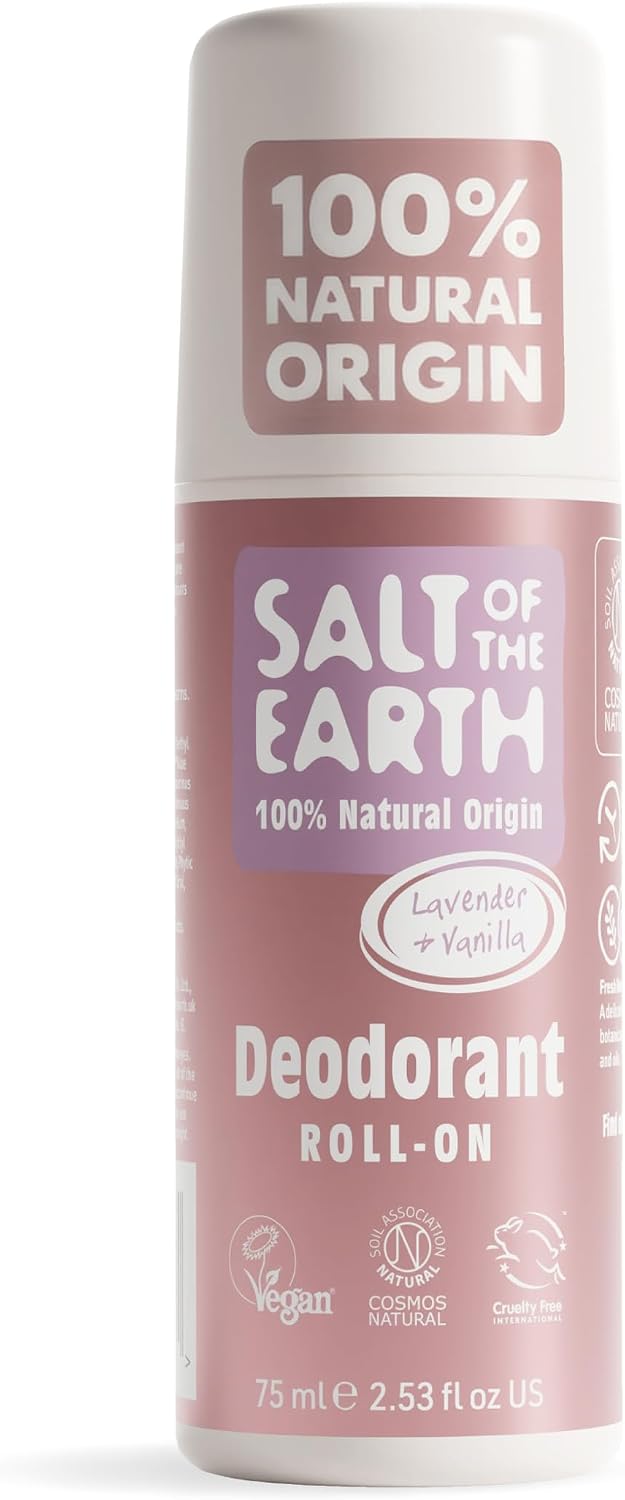 Salt of the Earth Natural Deodorant Roll On - Lavender & Vanilla - 75ml