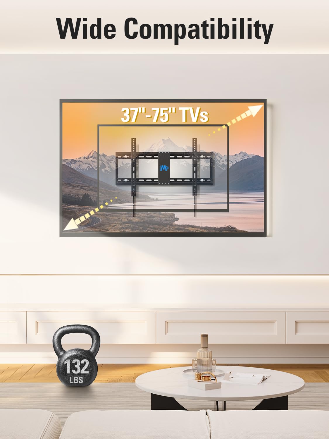 Mounting Dream Fixed TV Wall Bracket for 26-60" TV Max VESA 400x400mm 45kg