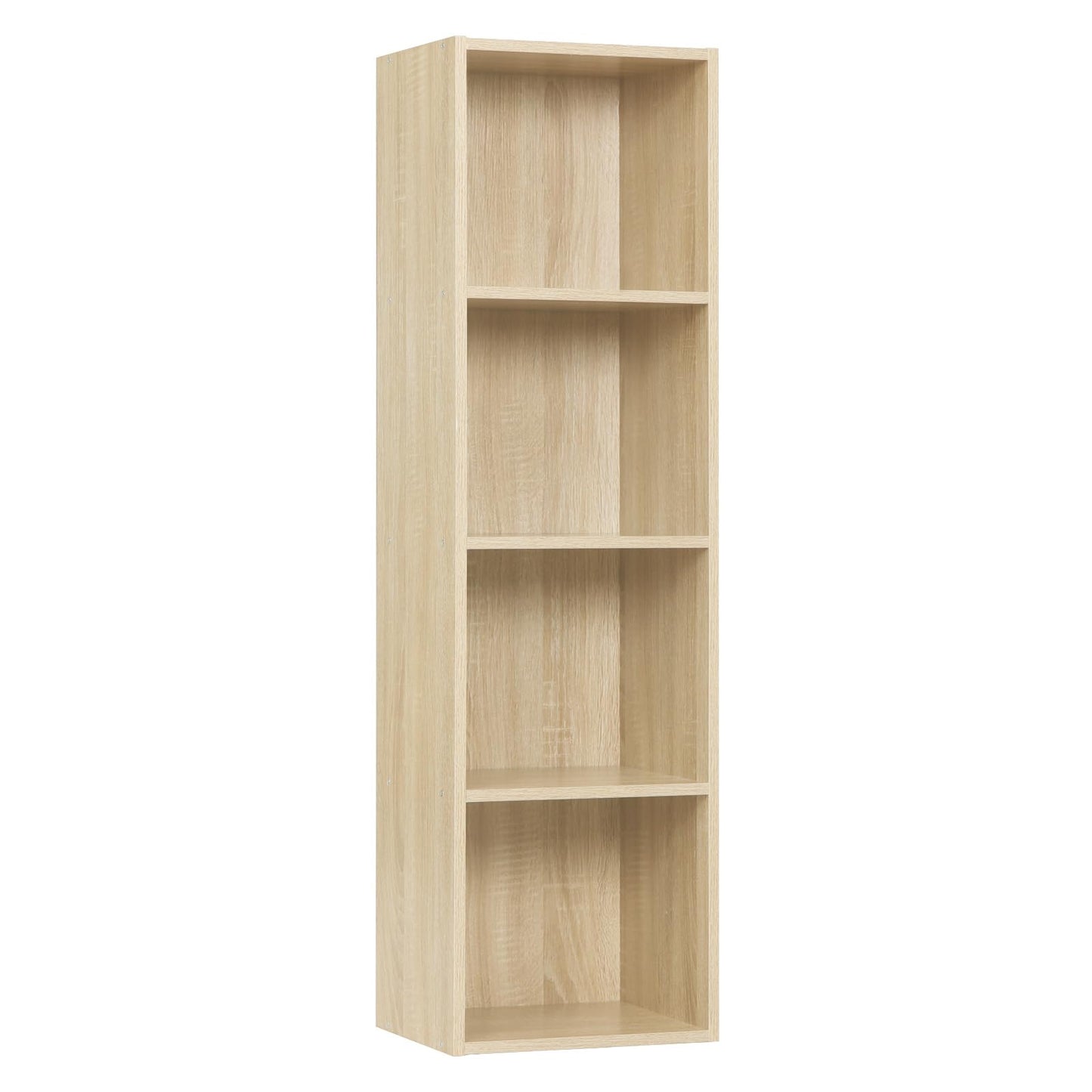 WOLTU Bookcase, White Book Shelf 6 Storage Cubes Unit, Tall Freestanding Bookcases for Living Room,Bedroom
