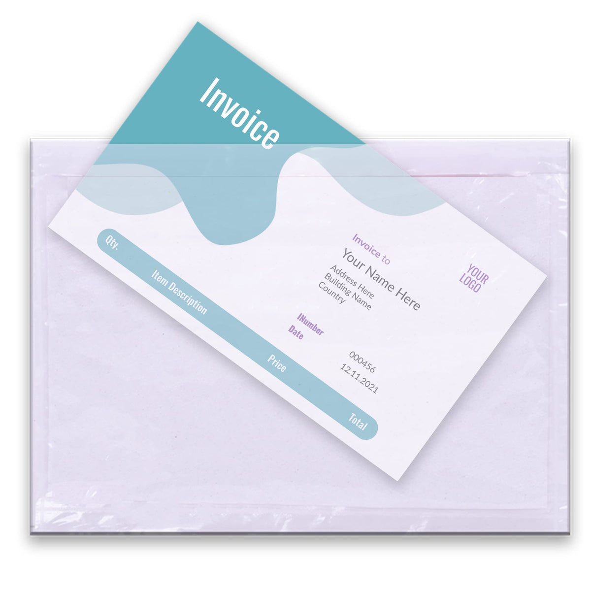 Triplast 1000 x A7 Plain Document Enclosed Wallet (95 x 125 mm) | Peel & Seal Clear Plastic Envelopes/Sleeves/Pockets/Wallets | Attach Invoices, Packing Lists & Delivery Notes to Parcels