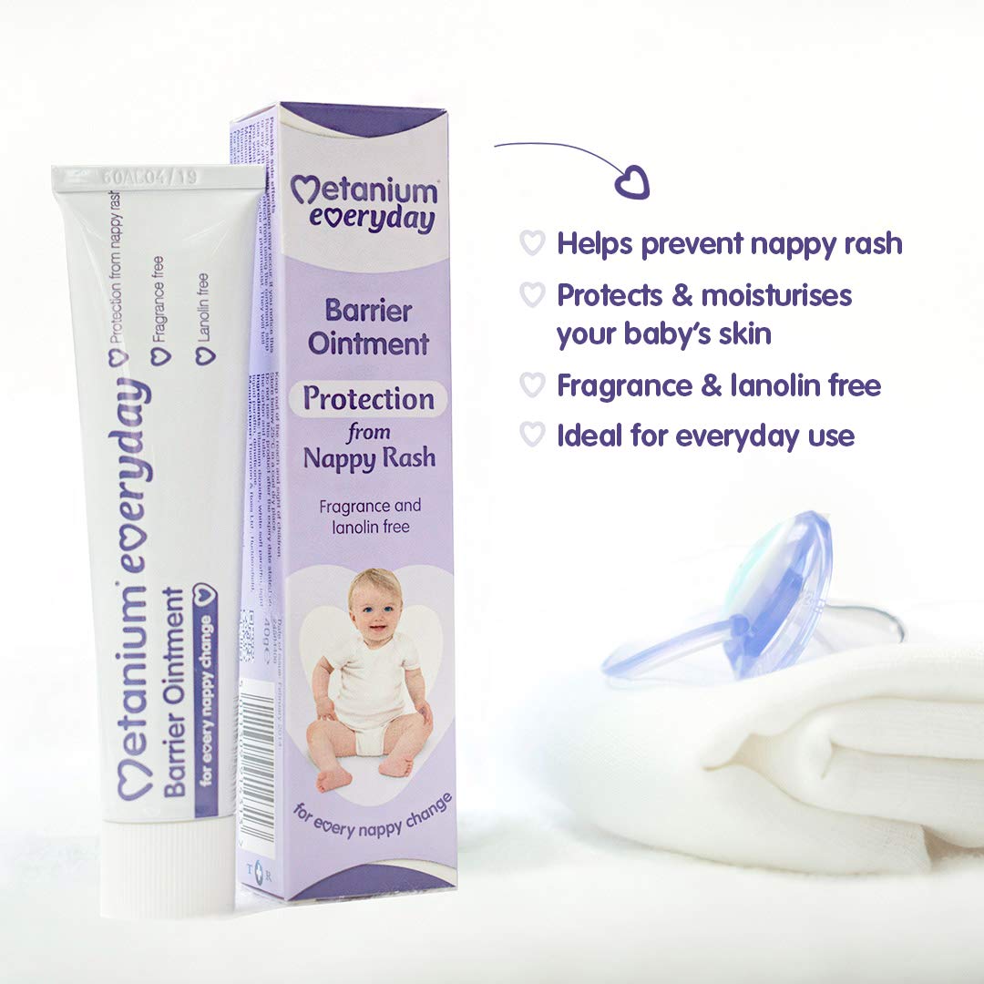 Metanium Everyday Barrier Ointment, Nappy Rash Protection, 40g Tube